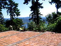 View of Lake Washington from the patio